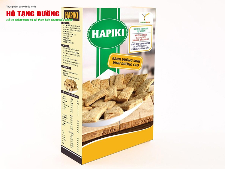 Bánh Hapiki dùng đường tự nhiên nên ít làm tăng đường huyết